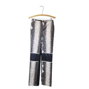 I AM GIA Womens Hendrix Snake Skin Pattern High Waist Pants with Zip Size Small